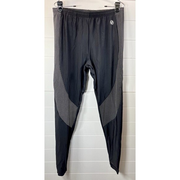 IllumiNITE Running Biking Pants Tights Reflective Panels Performance Mens XL - Picture 1 of 15